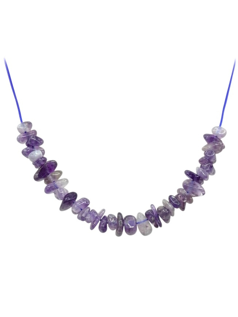 Amethyst Chip Bead Adjustable Necklace NIP